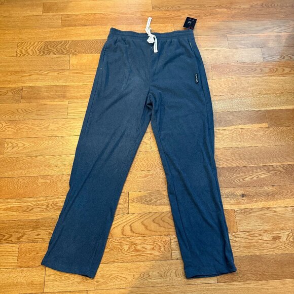 Spyder Loungewear Pants Fleece Navy Drawstring Stretch Pajama Men’s Medium NWT - Picture 1 of 10